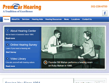 Tablet Screenshot of premearhearingfl.com